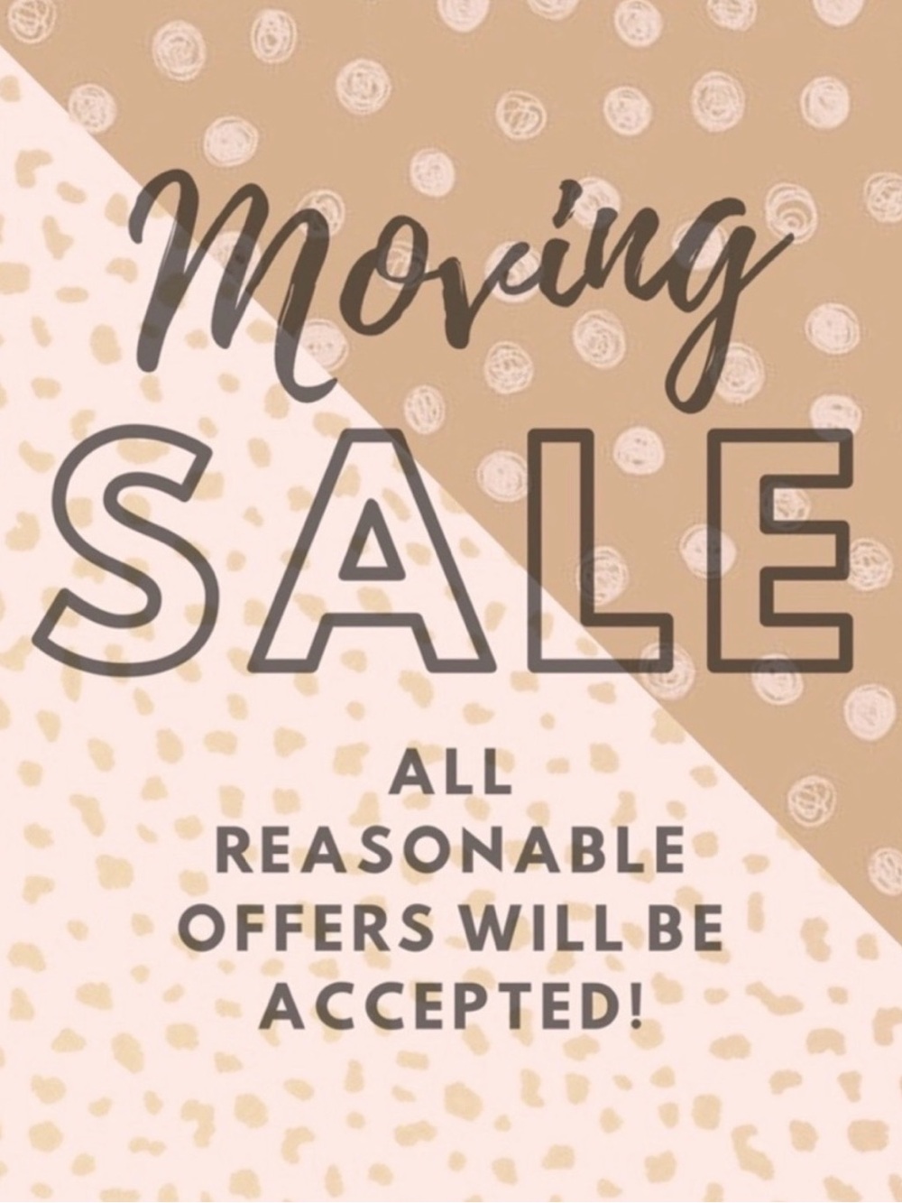 All reasonable offers accepted!